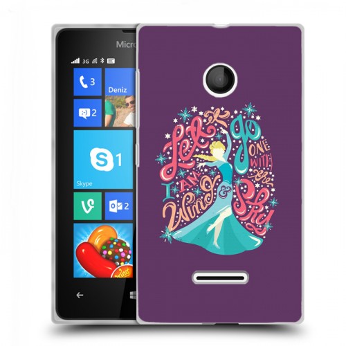 Дизайнерский пластиковый чехол для Microsoft Lumia 435 Холодное сердце