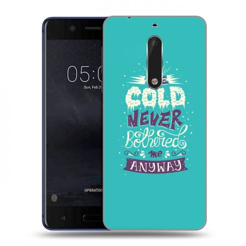 Дизайнерский пластиковый чехол для Nokia 5 Холодное сердце