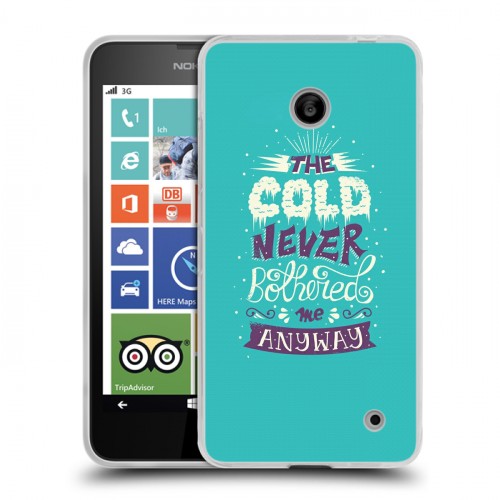 Дизайнерский пластиковый чехол для Nokia Lumia 630/635 Холодное сердце