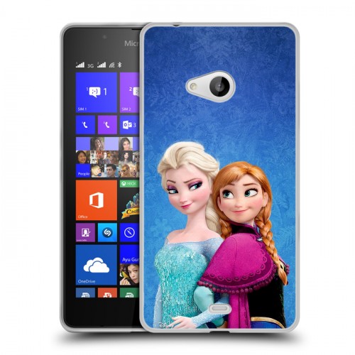 Дизайнерский пластиковый чехол для Microsoft Lumia 540 Холодное сердце