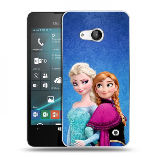 Дизайнерский пластиковый чехол для Microsoft Lumia 550 Холодное сердце
