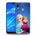 Дизайнерский пластиковый чехол для Huawei Y6 (2019) Холодное сердце