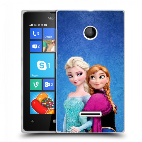 Дизайнерский пластиковый чехол для Microsoft Lumia 435 Холодное сердце