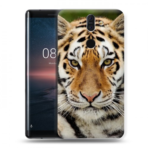 Дизайнерский пластиковый чехол для Nokia 8 Sirocco Тигры