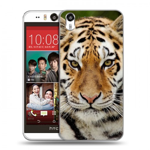 Дизайнерский силиконовый чехол для HTC Desire Eye Тигры