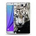 Дизайнерский пластиковый чехол для Samsung Galaxy Note 2 Тигры