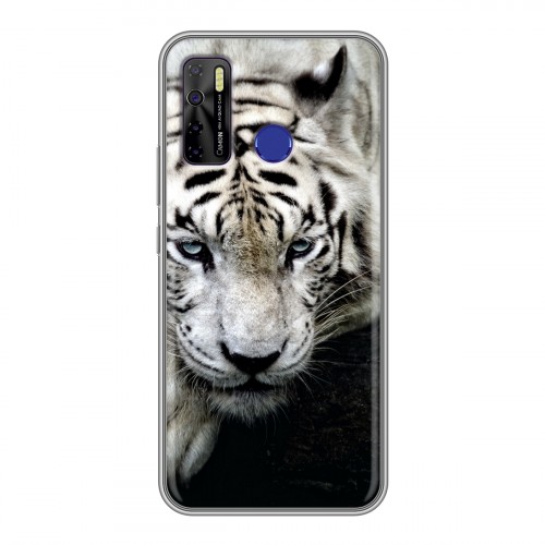 Дизайнерский силиконовый с усиленными углами чехол для Tecno Camon 15 Тигры