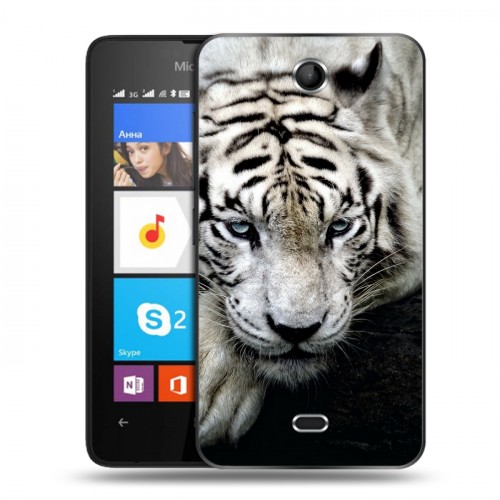 Дизайнерский силиконовый чехол для Microsoft Lumia 430 Dual SIM Тигры