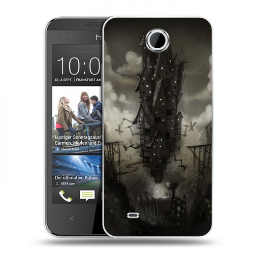 Дизайнерский пластиковый чехол для HTC Desire 300 Alice Madness Returns