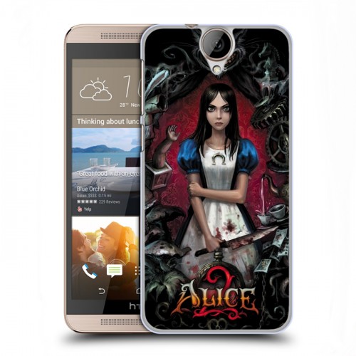 Дизайнерский пластиковый чехол для HTC One E9+ Alice Madness Returns