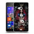 Дизайнерский пластиковый чехол для Microsoft Lumia 540 Alice Madness Returns