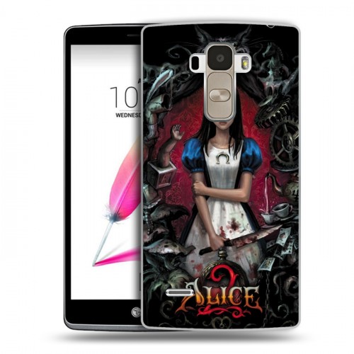 Дизайнерский пластиковый чехол для LG G4 Stylus Alice Madness Returns