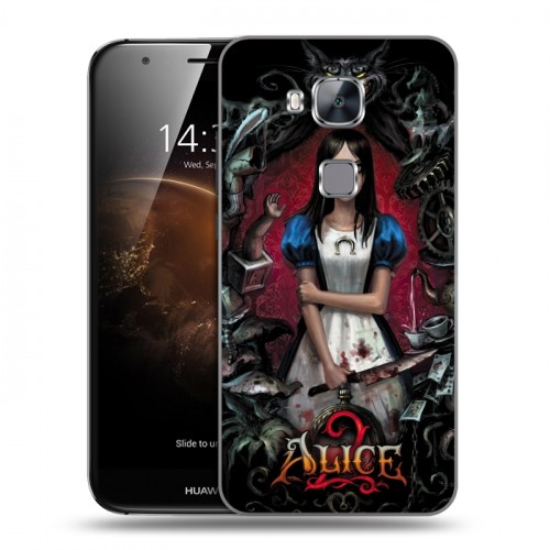 Дизайнерский силиконовый чехол для Huawei G8 Alice Madness Returns