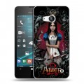 Дизайнерский пластиковый чехол для Microsoft Lumia 550 Alice Madness Returns