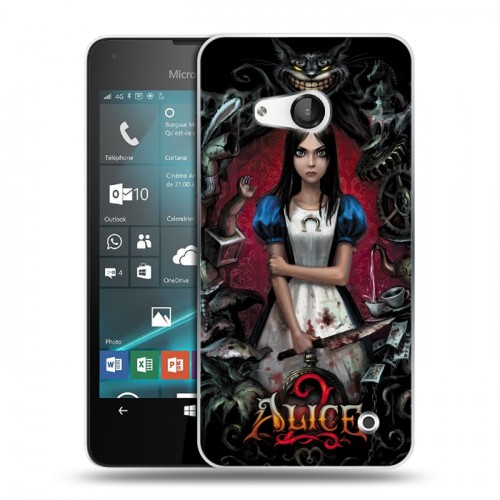 Дизайнерский пластиковый чехол для Microsoft Lumia 550 Alice Madness Returns