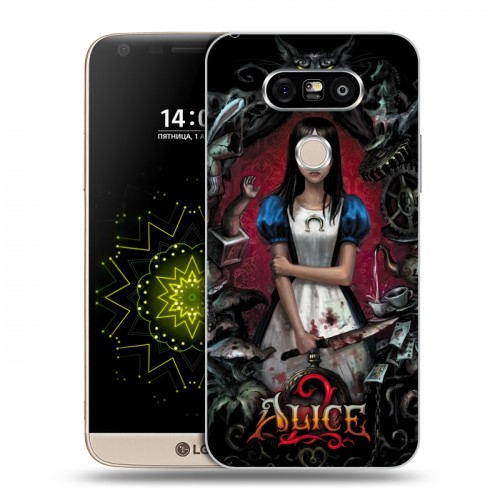 Дизайнерский пластиковый чехол для LG G5 Alice Madness Returns