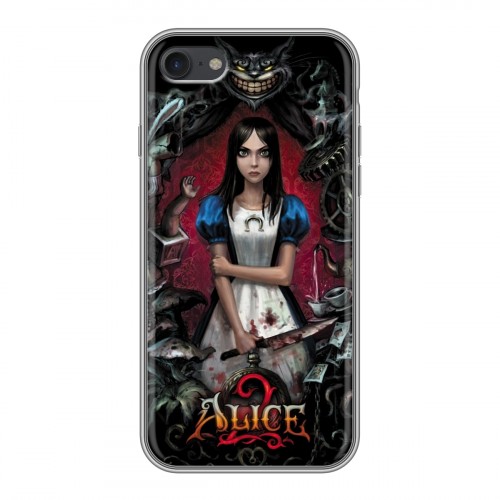 Дизайнерский силиконовый чехол для Iphone 7 Alice Madness Returns