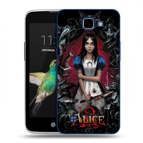 Дизайнерский пластиковый чехол для LG K4 Alice Madness Returns