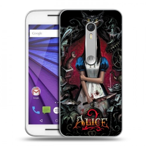 Дизайнерский пластиковый чехол для Lenovo Moto G Alice Madness Returns