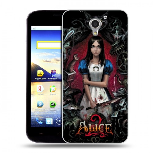 Дизайнерский пластиковый чехол для ZTE Blade A510 Alice Madness Returns