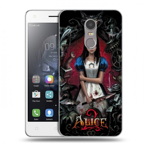 Дизайнерский пластиковый чехол для Lenovo K6 Note Alice Madness Returns