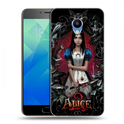 Дизайнерский пластиковый чехол для Meizu M5 Alice Madness Returns