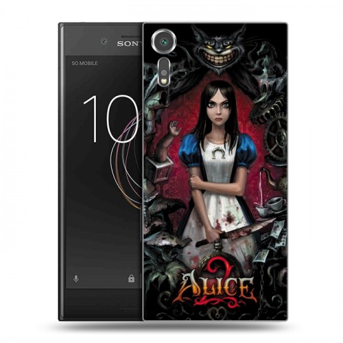 Дизайнерский пластиковый чехол для Sony Xperia XZs Alice Madness Returns