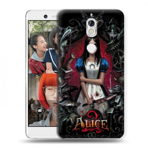 Дизайнерский пластиковый чехол для Nokia 7 Alice Madness Returns