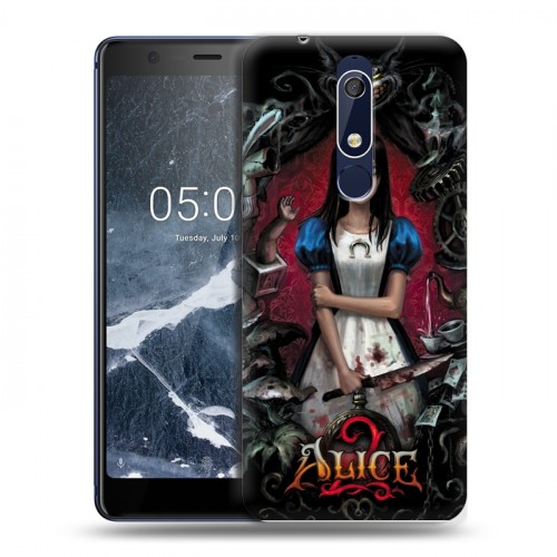 Дизайнерский пластиковый чехол для Nokia 5.1 Alice Madness Returns