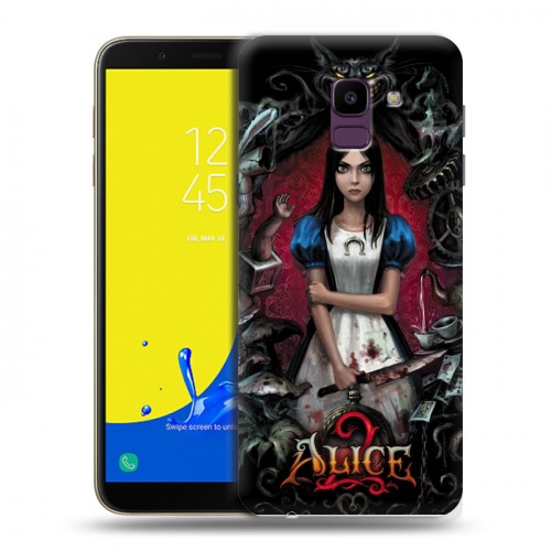 Дизайнерский пластиковый чехол для Samsung Galaxy J6 Alice Madness Returns