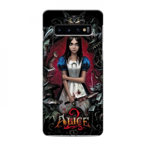 Дизайнерский силиконовый чехол для Samsung Galaxy S10 Alice Madness Returns