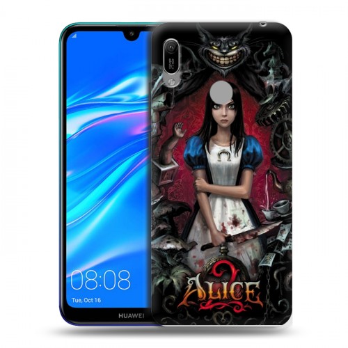 Дизайнерский пластиковый чехол для Huawei Y6 (2019) Alice Madness Returns