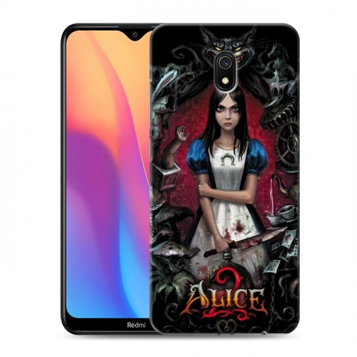 Дизайнерский силиконовый с усиленными углами чехол для Xiaomi RedMi 8A Alice Madness Returns