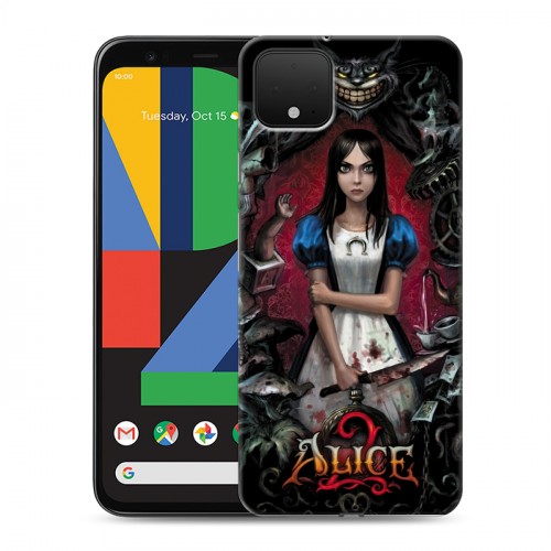 Дизайнерский пластиковый чехол для Google Pixel 4 Alice Madness Returns