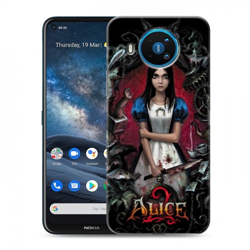 Дизайнерский силиконовый чехол для Nokia 8.3 Alice Madness Returns