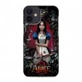 Дизайнерский пластиковый чехол для Iphone 12 Mini Alice Madness Returns