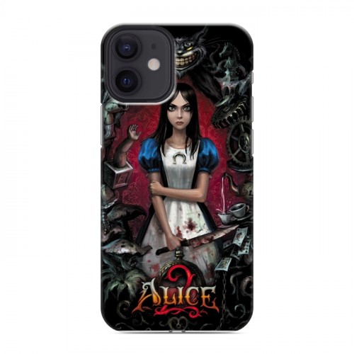 Дизайнерский пластиковый чехол для Iphone 12 Mini Alice Madness Returns