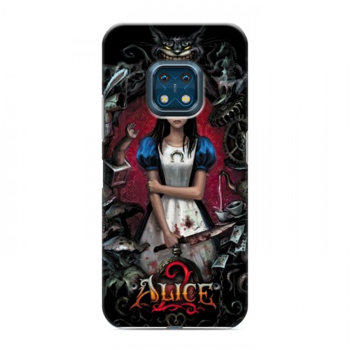 Дизайнерский силиконовый с усиленными углами чехол для Nokia XR20 Alice Madness Returns