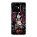 Дизайнерский силиконовый чехол для Tecno Spark 10C Alice Madness Returns