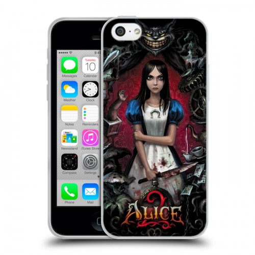 Дизайнерский пластиковый чехол для Iphone 5c Alice Madness Returns