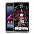 Дизайнерский силиконовый чехол для Sony Xperia E1 Alice Madness Returns