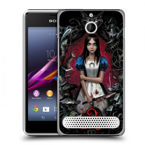 Дизайнерский силиконовый чехол для Sony Xperia E1 Alice Madness Returns