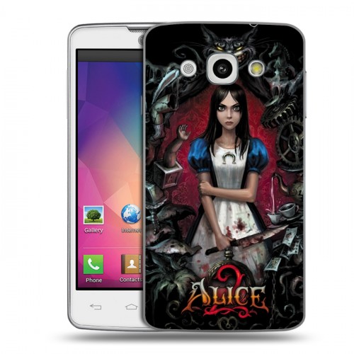 Дизайнерский пластиковый чехол для LG L60 Alice Madness Returns