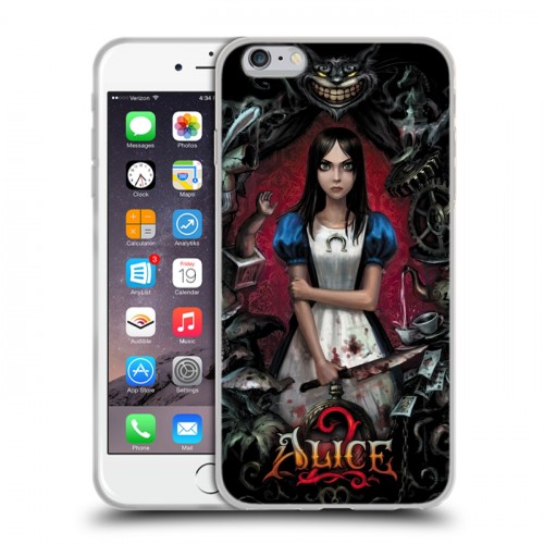 Дизайнерский силиконовый чехол для Iphone 6 Plus/6s Plus Alice Madness Returns