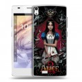 Дизайнерский пластиковый чехол для Prestigio Grace Alice Madness Returns