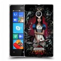 Дизайнерский пластиковый чехол для Microsoft Lumia 435 Alice Madness Returns