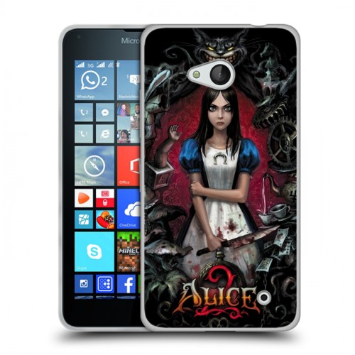 Дизайнерский пластиковый чехол для Microsoft Lumia 640 Alice Madness Returns