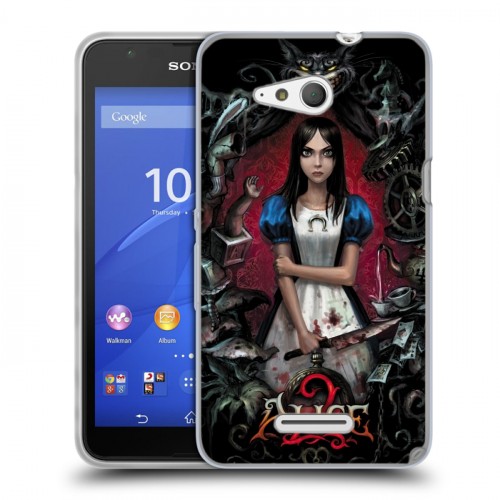 Дизайнерский пластиковый чехол для Sony Xperia E4g Alice Madness Returns