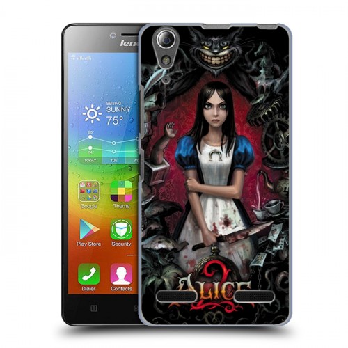 Дизайнерский пластиковый чехол для Lenovo A6000 Alice Madness Returns