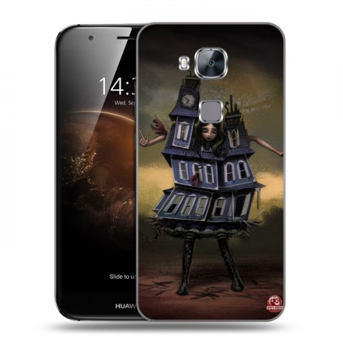 Дизайнерский пластиковый чехол для Huawei G8 Alice Madness Returns